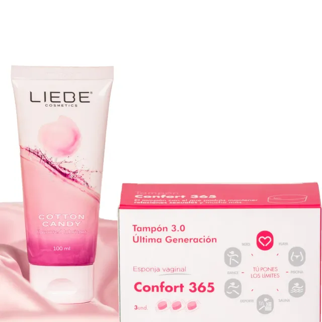 Confort 365 éponge menstruelle pack 4 boîtes + lubrifiant offert