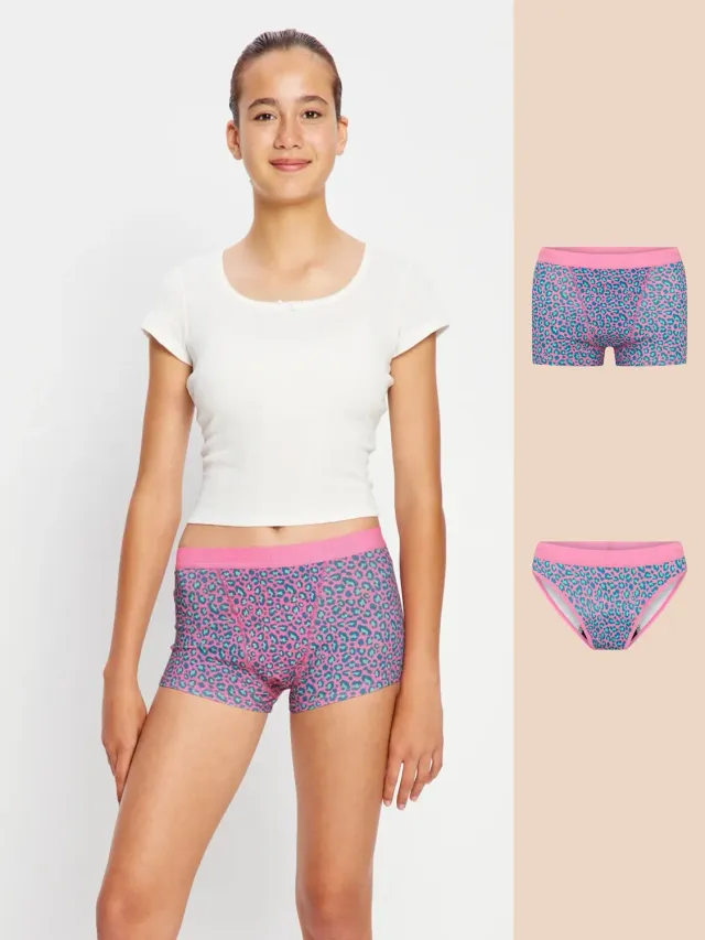 Modibodi Teen Hipster Boyshort Bikini culotte ado lot 2