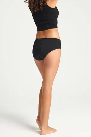 Modibodi Adaptive Boyleg culotte menstruelle noire flux nuit abondant