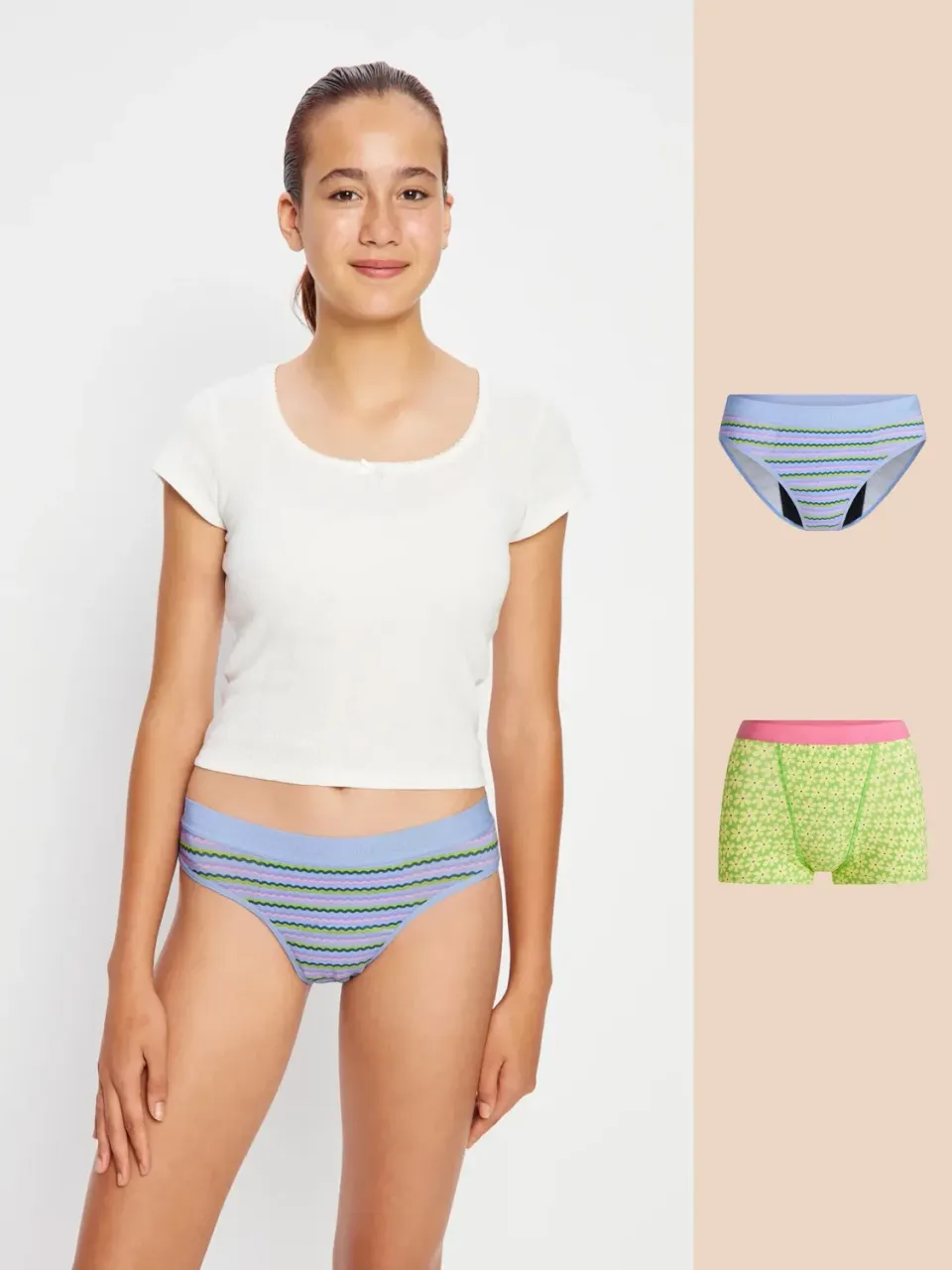 Modibodi Teen Hipster lot 2 culottes Super