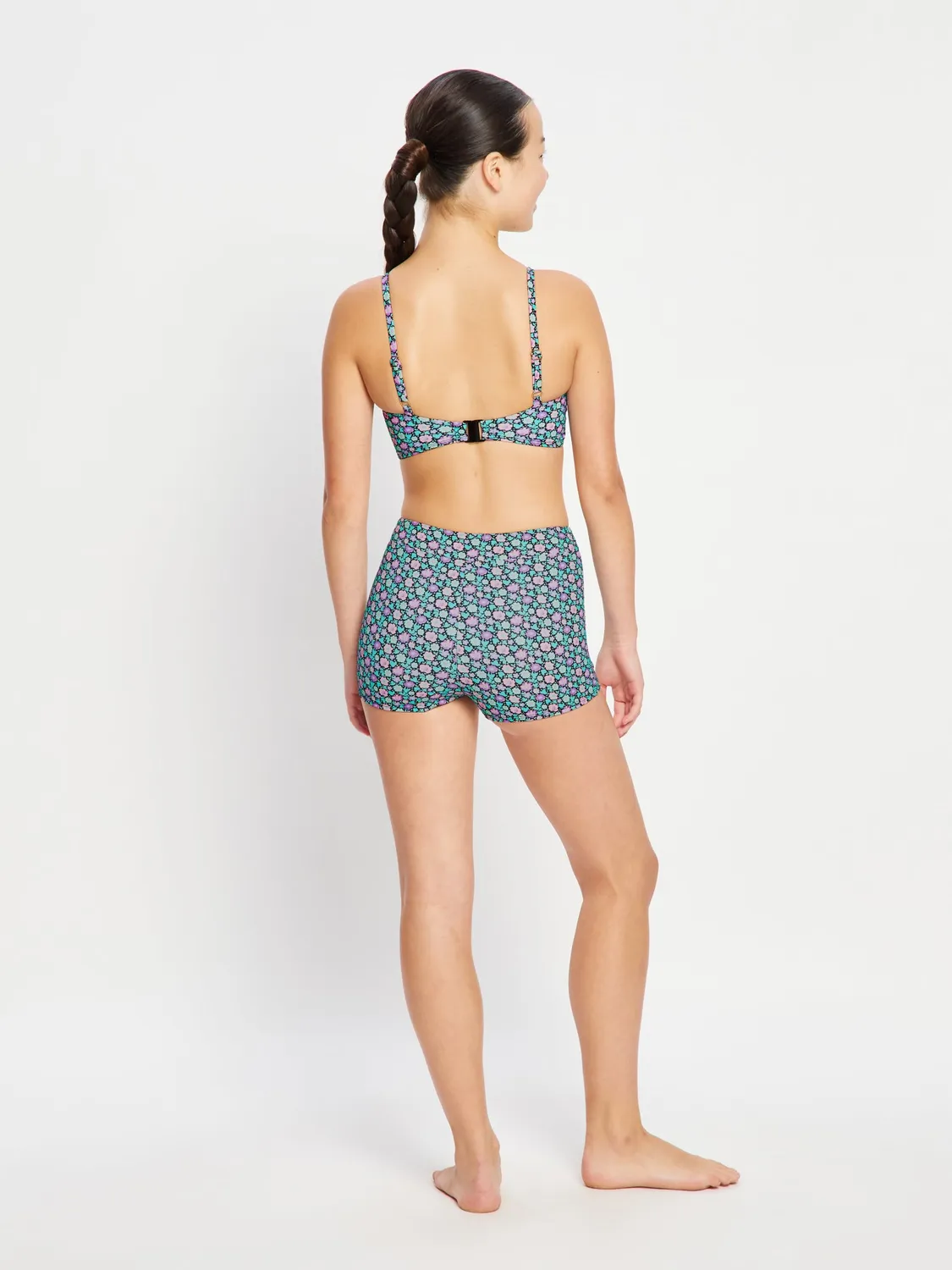 Modibodi Teen Swim Hi Waist Short bain flux fort