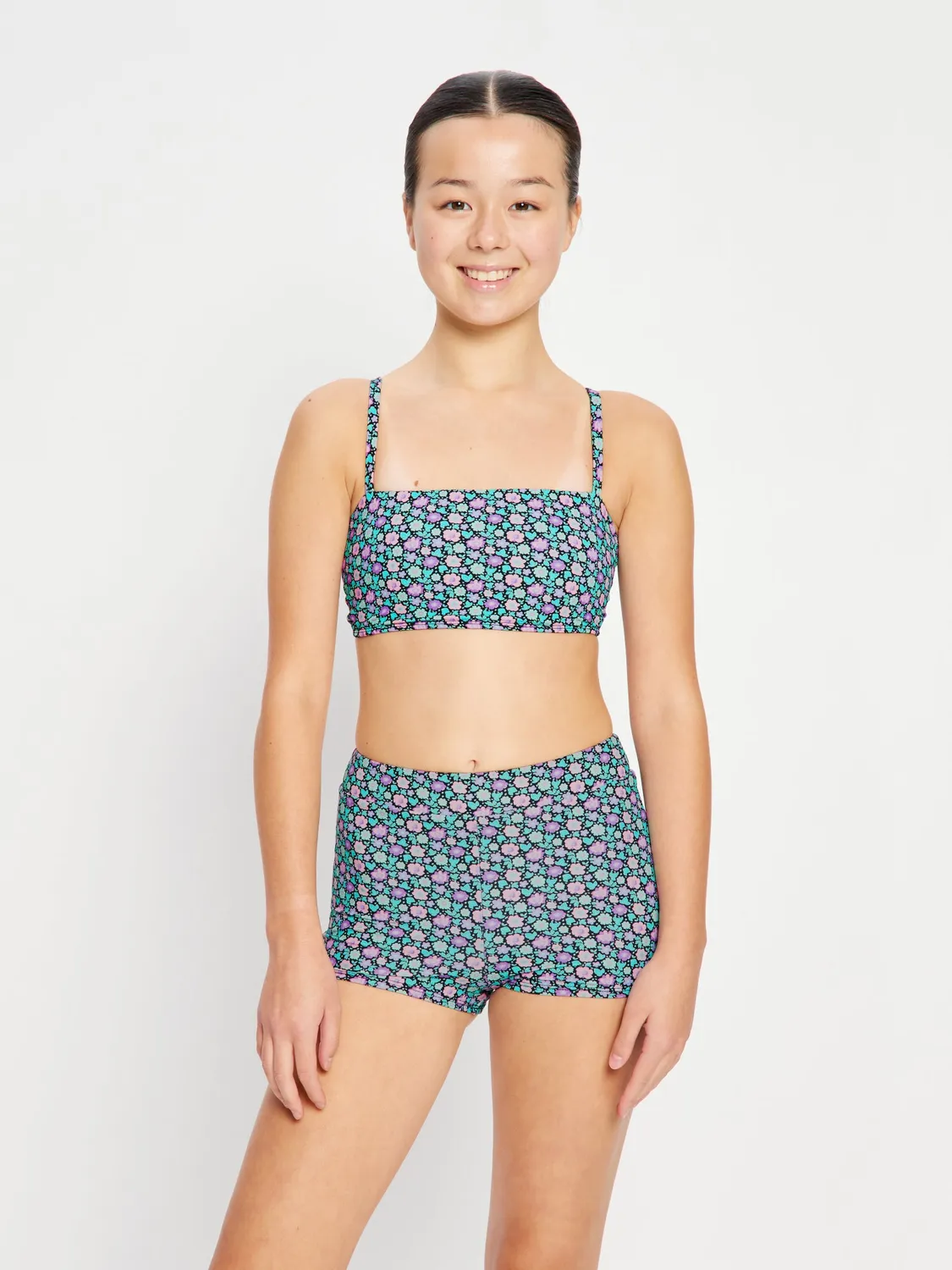 Modibodi Teen Swimwear Bandeau Strap Crop Top haut de bikini