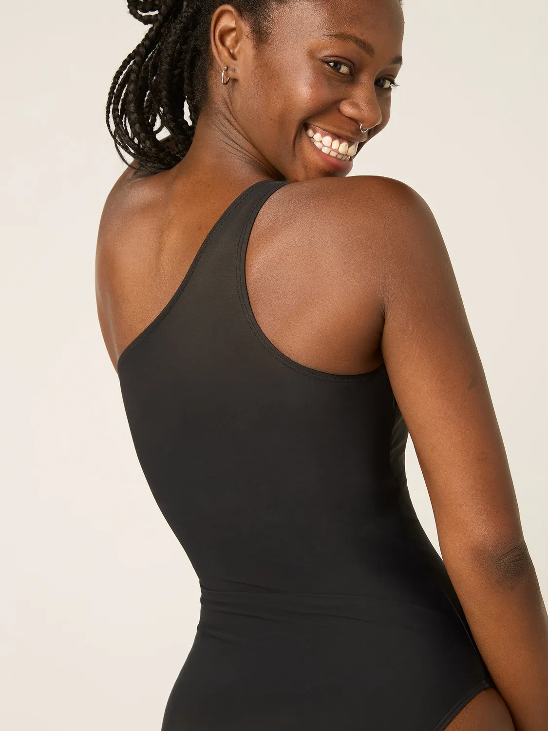 Modibodi Swimwear One-Shoulder One-Piece maillot de bain menstruel