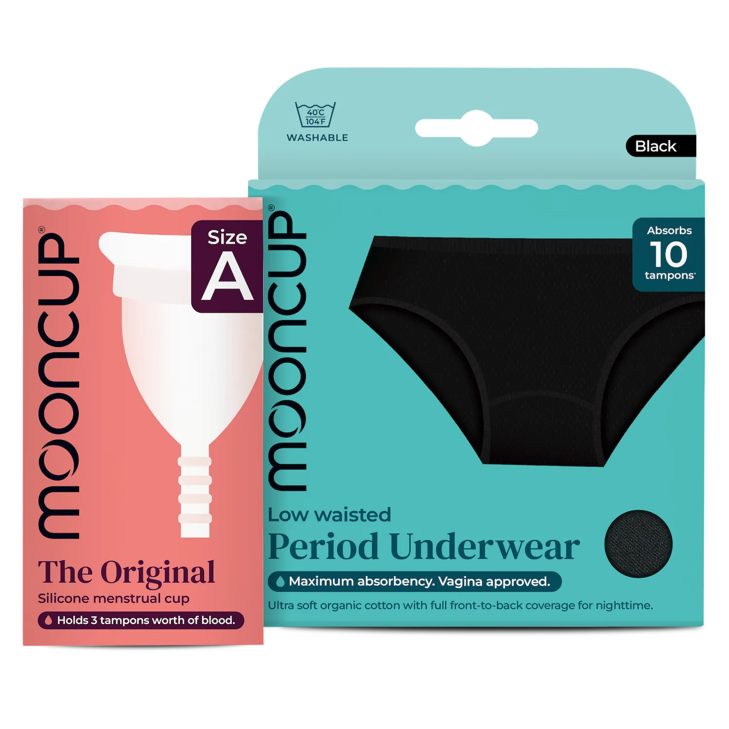 Mooncup Original culotte + coupe menstruelle réutilisable