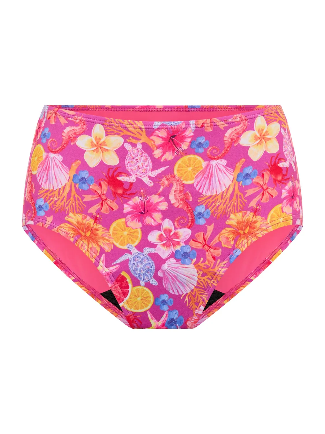Modibodi Marine Dream Teen Swimwear Hi Waist Bikini Brief culotte de bain