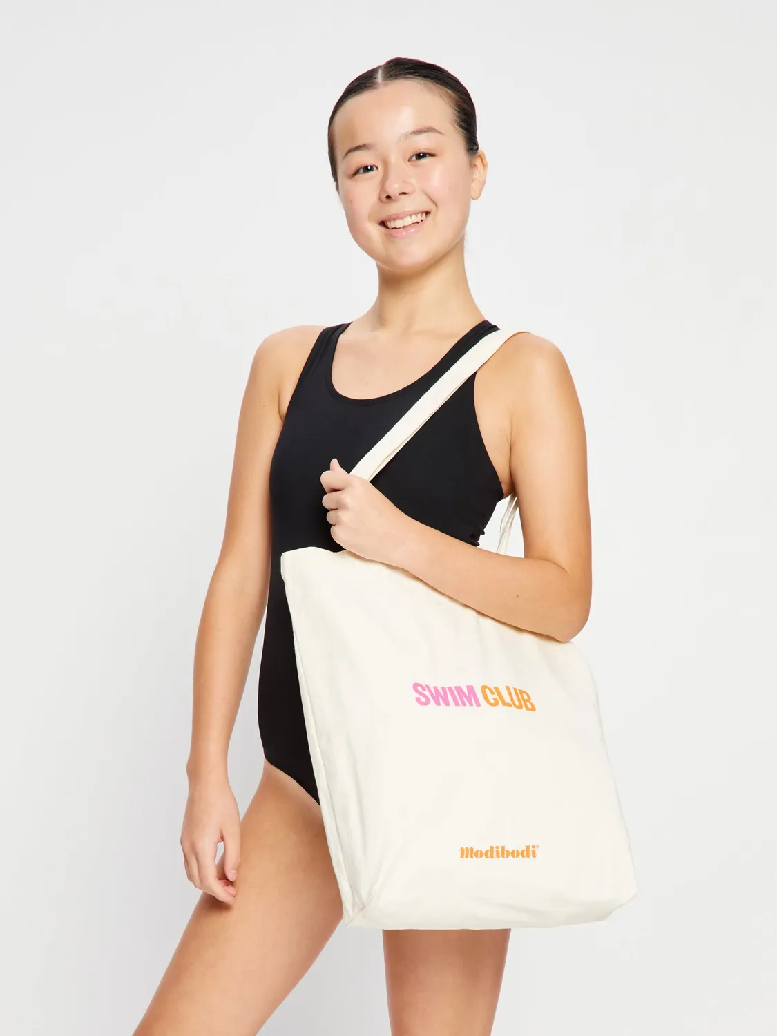 Modibodi Swim Club Tote Bag sac Natural coton bio