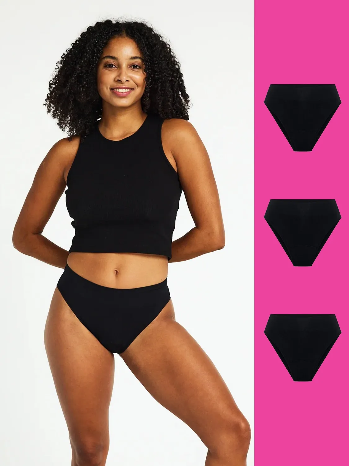 Modibodi ModiComfort Hi-Leg Brief culotte flux moyen