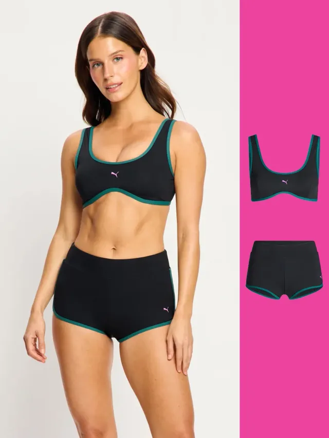 Puma x Modibodi Maillot Bikini Top + Short Flux Super