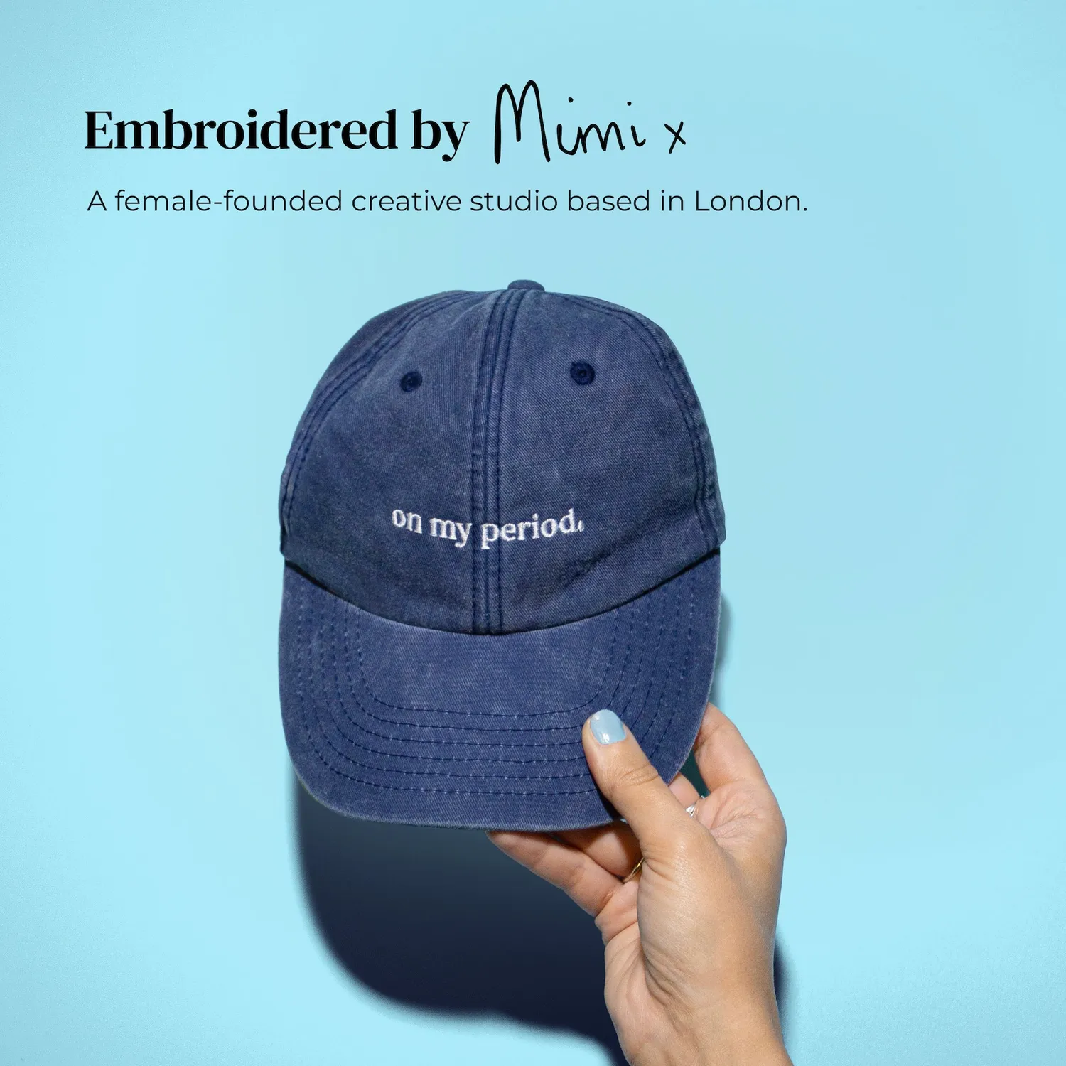 Moon Cup On My Period casquette brodée