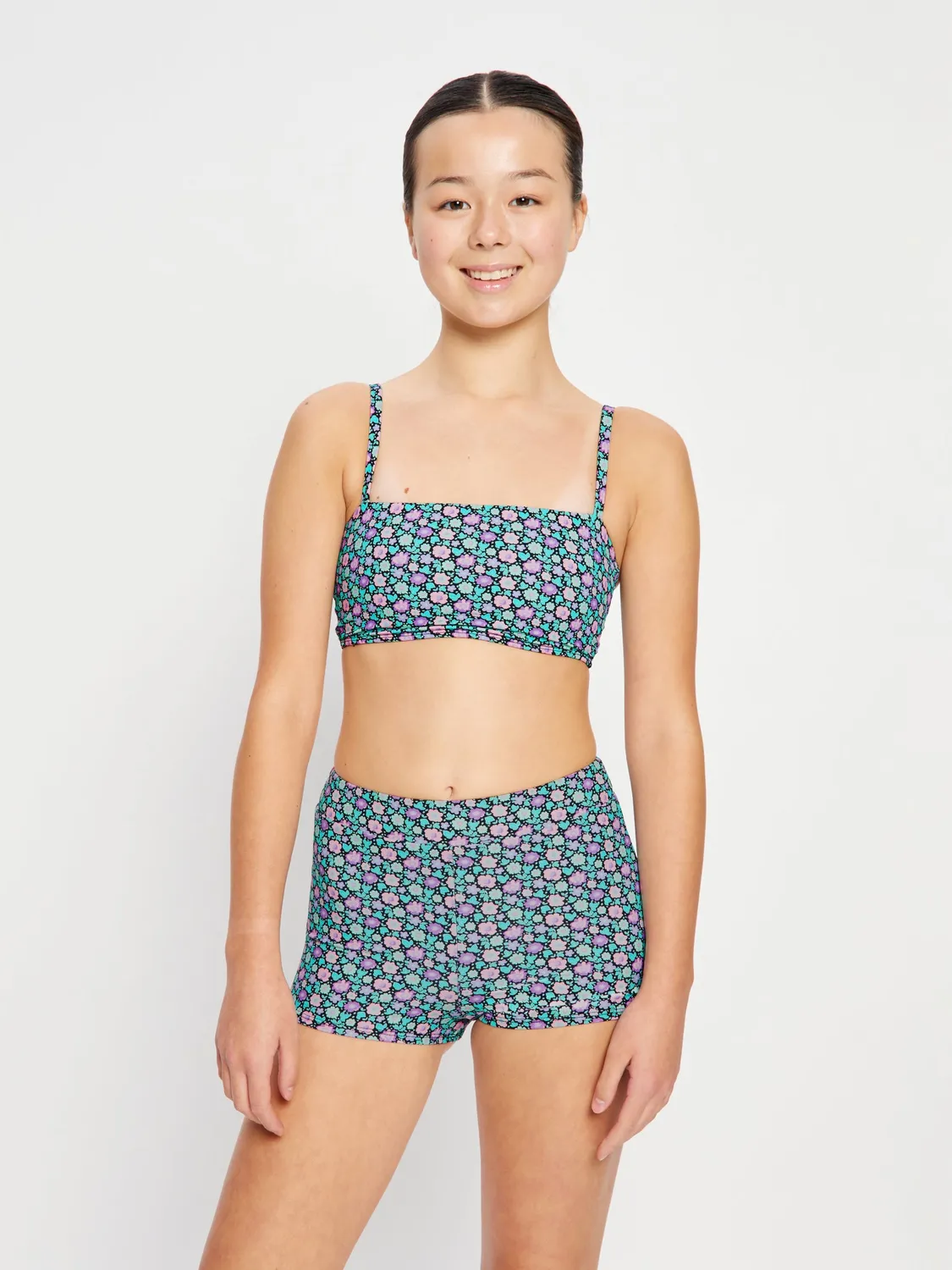Modibodi Teen Swim Hi Waist Short bain flux fort
