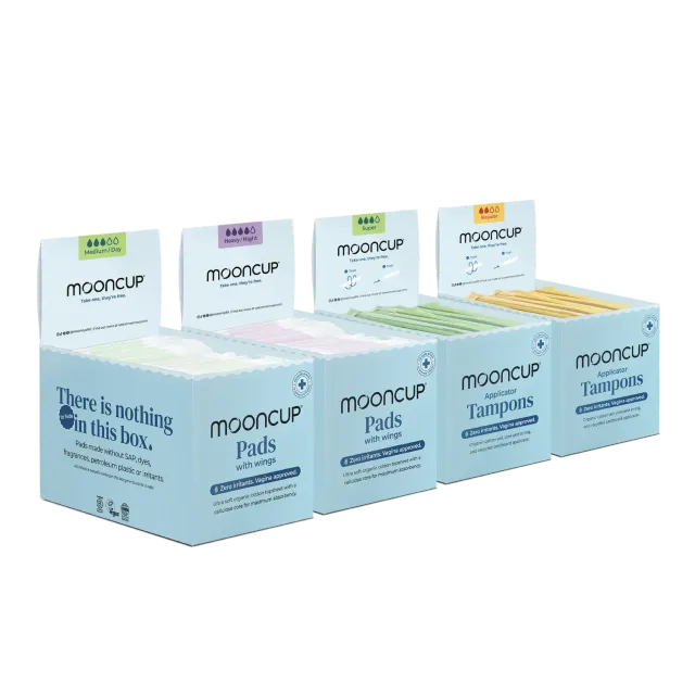 Moon Cup Big Display Box Bundle boîte serviettes tampons