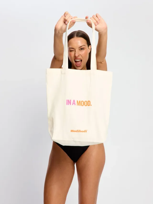 Modibodi In A Mood tote bag coton bio naturel