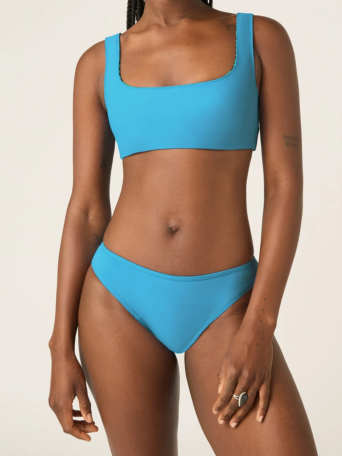 Modibodi réversible crop top haut de maillot
