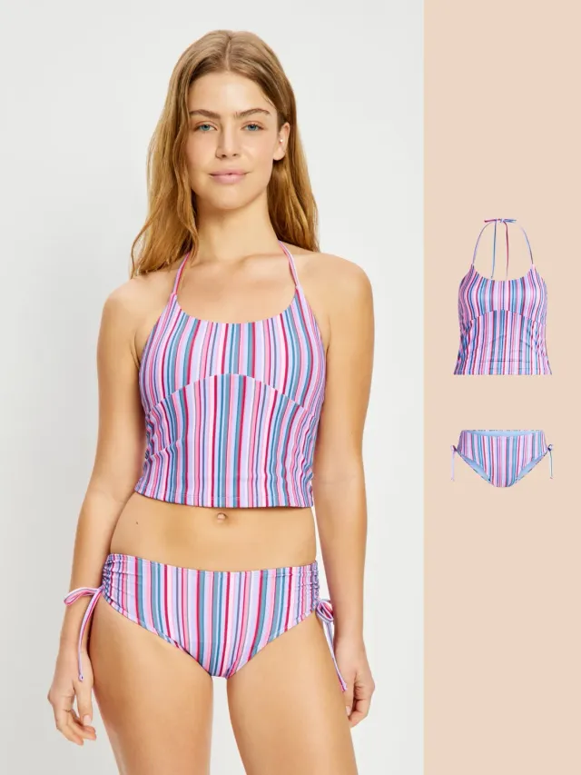Modibodi Stripe Teen maillot ado 2 pièces