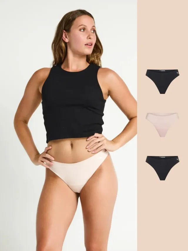 PUMA x Modibodi Active Thong string flux léger