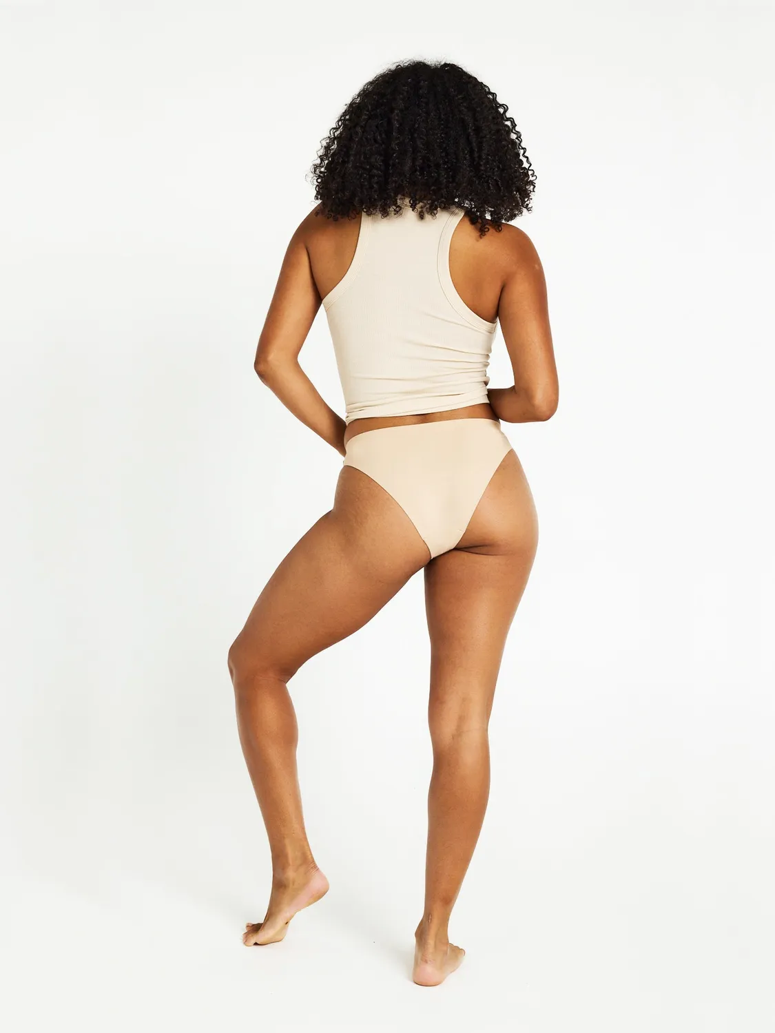Modibodi Au Naturel Seamfree Hi-Leg Cheeky culotte menstruelle