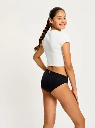 Modibodi Soft Stretch Seamless Teen Hipster Bikini culotte ado Black