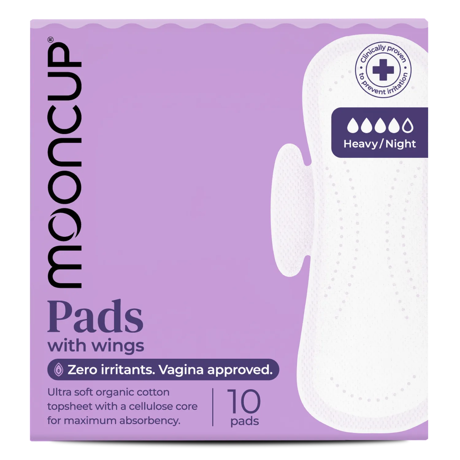 Moon Cup serviette hygienique avec ailes coton bio