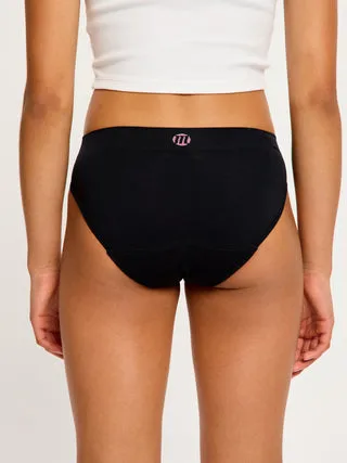 Modibodi Soft Stretch Seamless Teen Hipster Bikini culotte ado Black