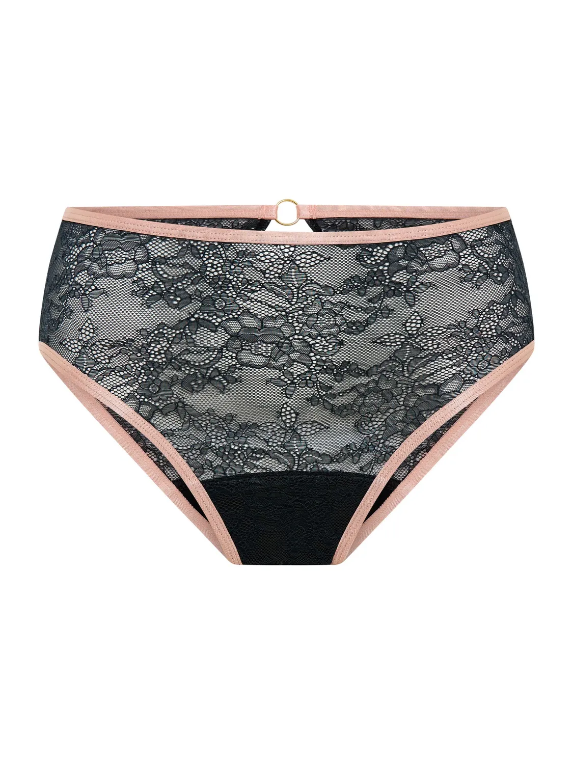 Modibodi Bliss Hi Waist Brief culotte menstruelle Moderate Jet Black