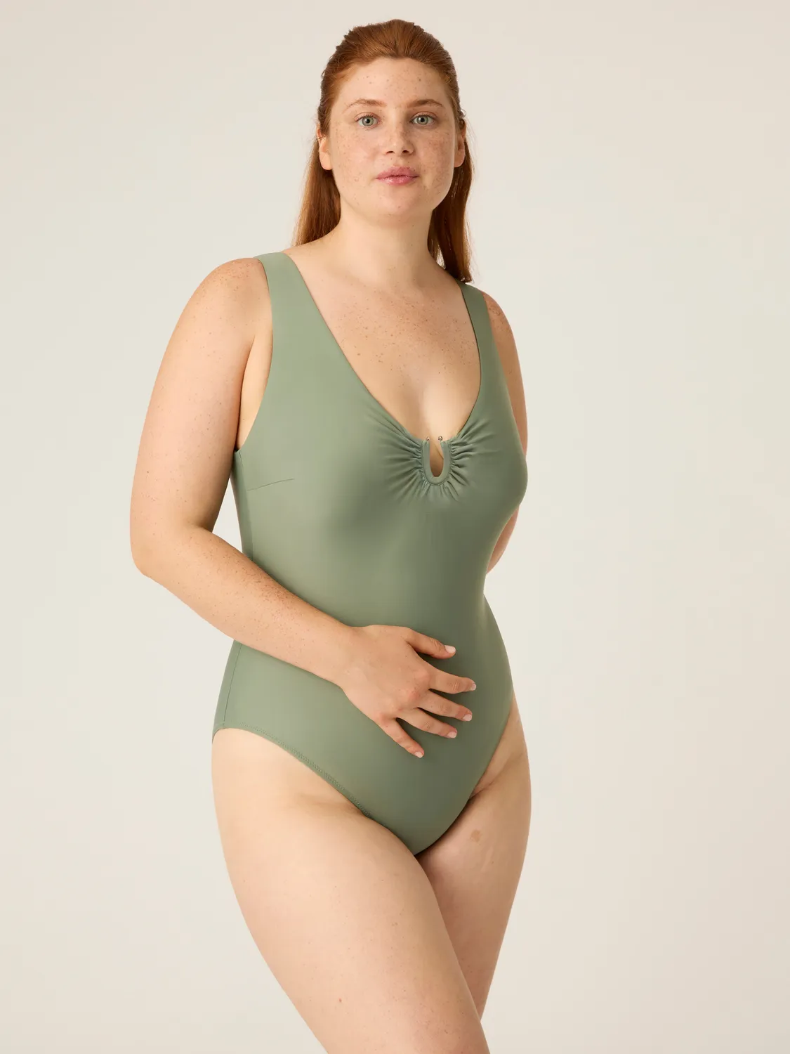 Modibodi V Neck One Piece maillot 1 pièce flux fort