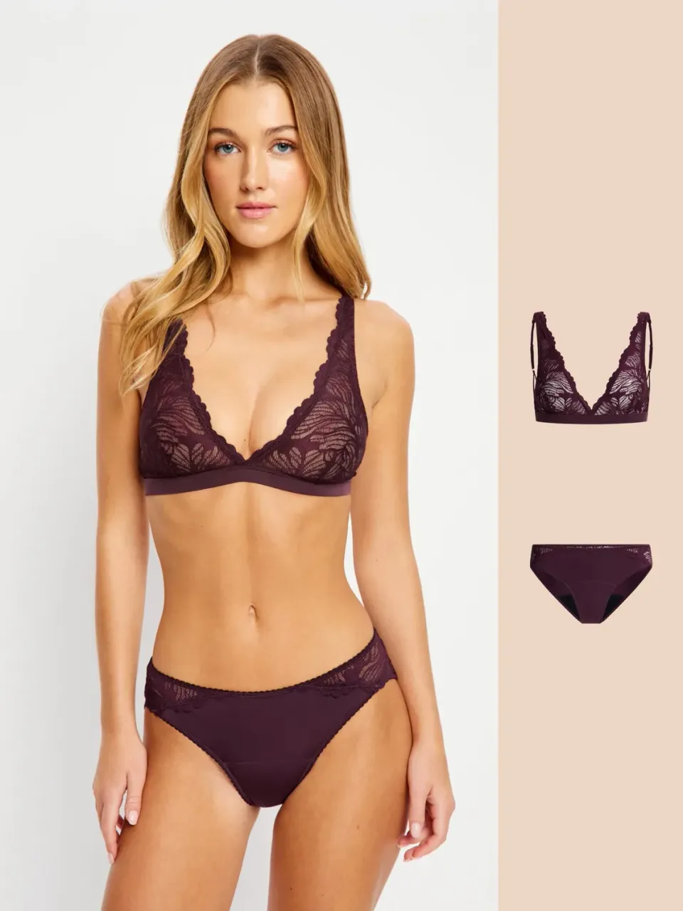 Modibodi Sylvie Ines ensemble bralette culotte Moderate