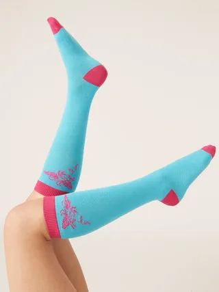 Modibodi chaussettes coton bio Busy Bee lot 2 hautes