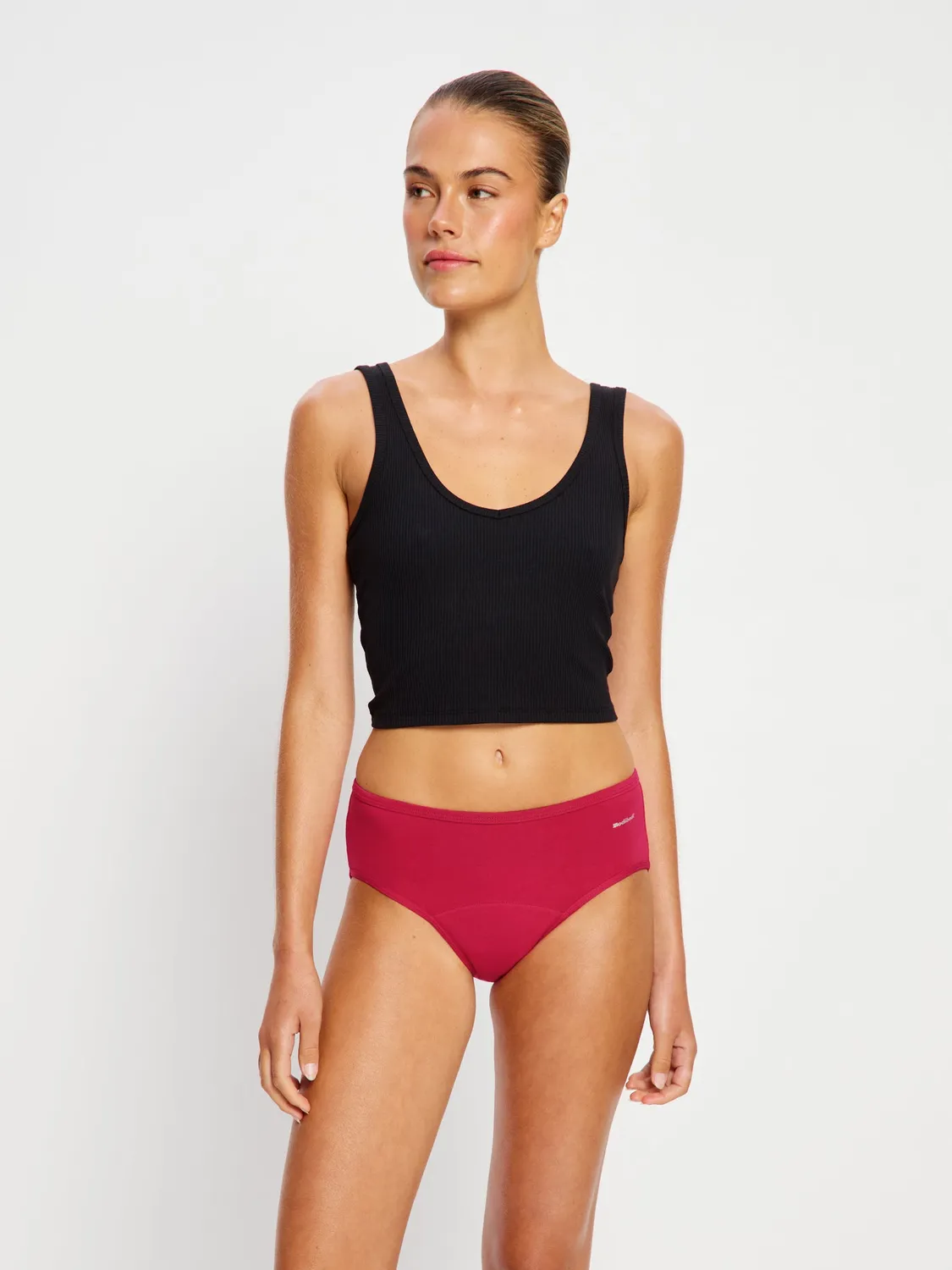 Modibodi Basic Mid-Rise Brief culotte lot 3 flux moyen