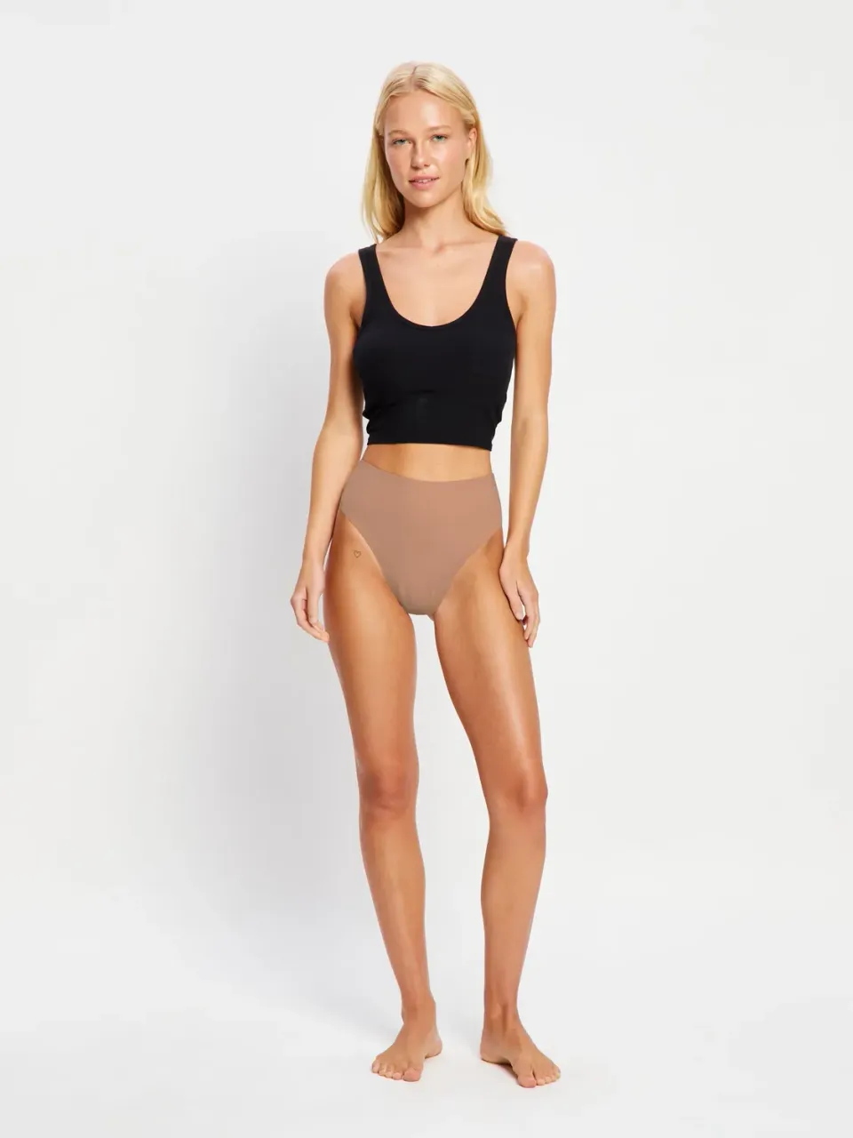 Modibodi Seamfree culotte taille haute marron sans couture