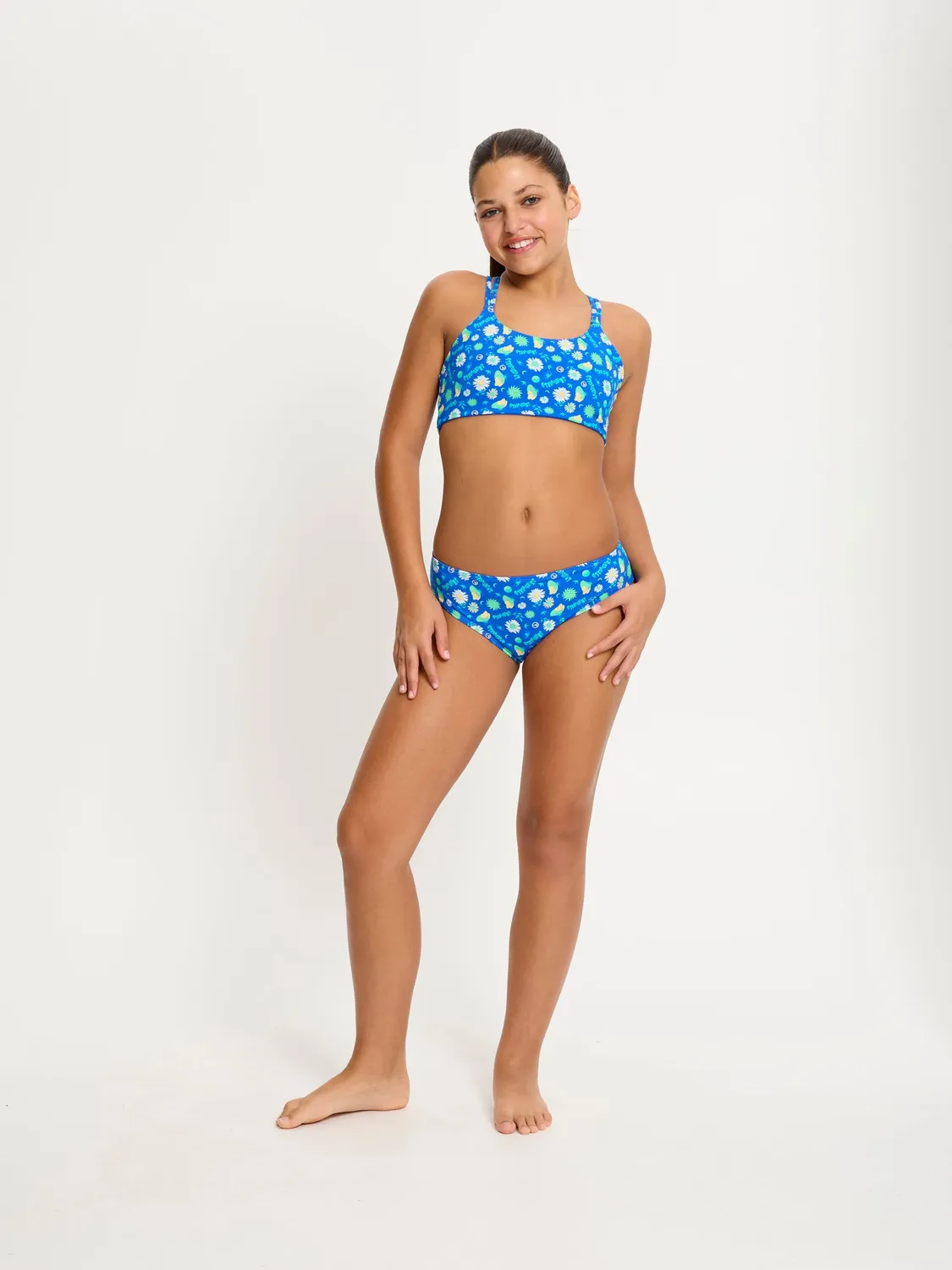 SmileyWorld Modibodi Reversible Crop Top haut de maillot ado