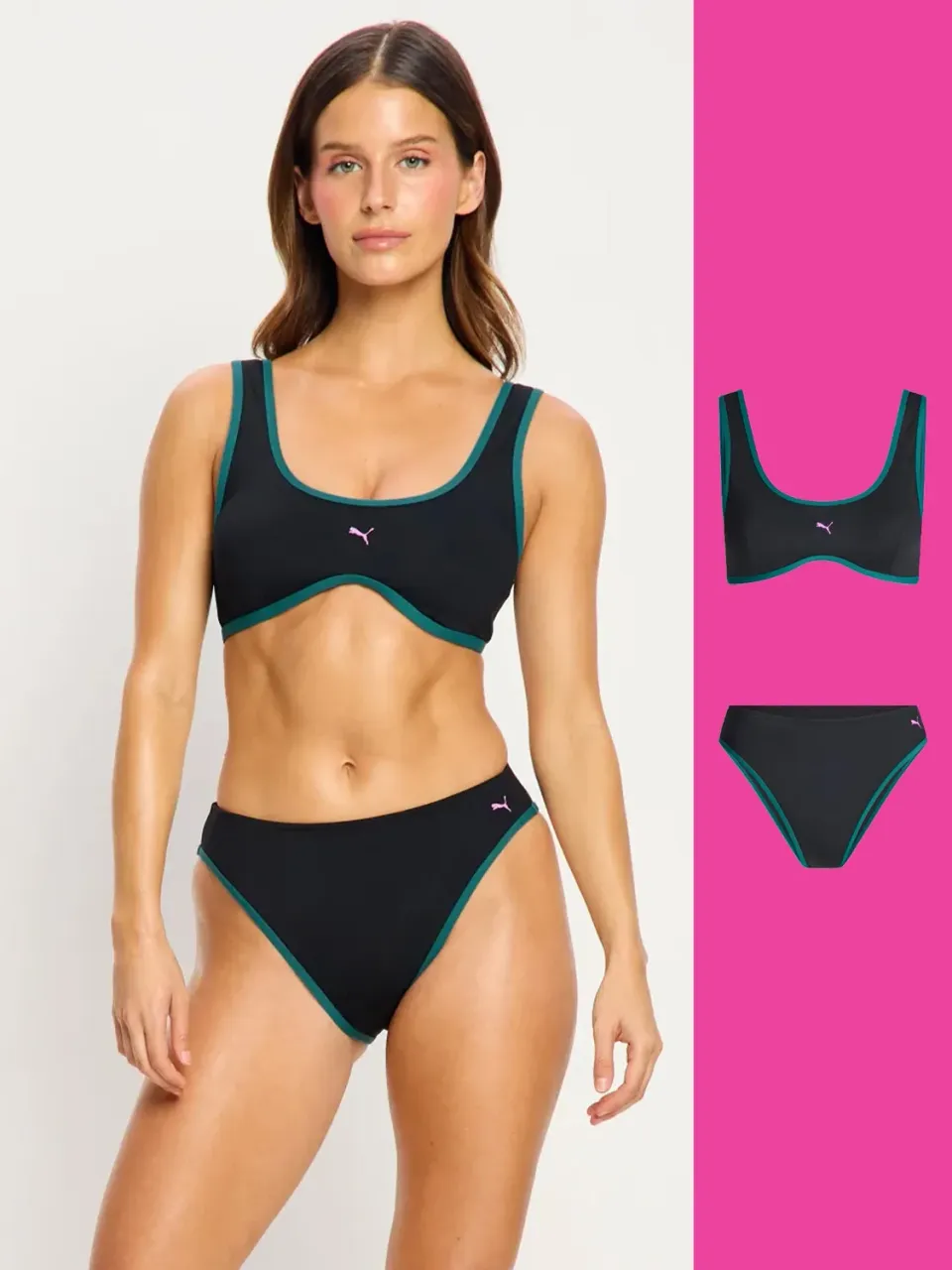 Puma x Modibodi Scoop Bikini Top maillot 2 pièces flux fort