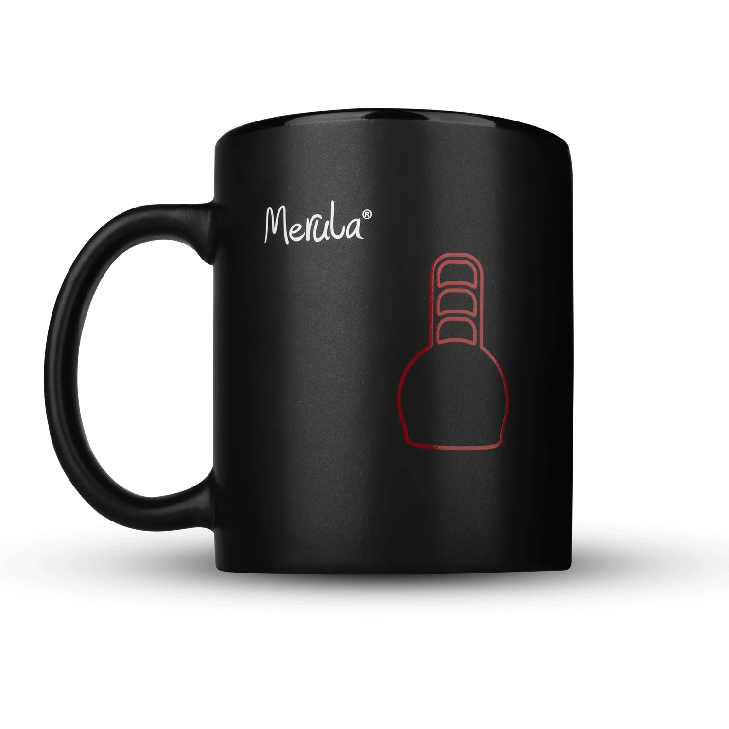 Merula MenstrualCUP mug en céramique noir rouge