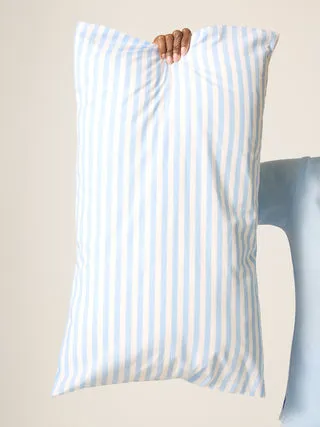 Modibodi ModiCool taie d’oreiller Cashmere Blue Stripe coton bio