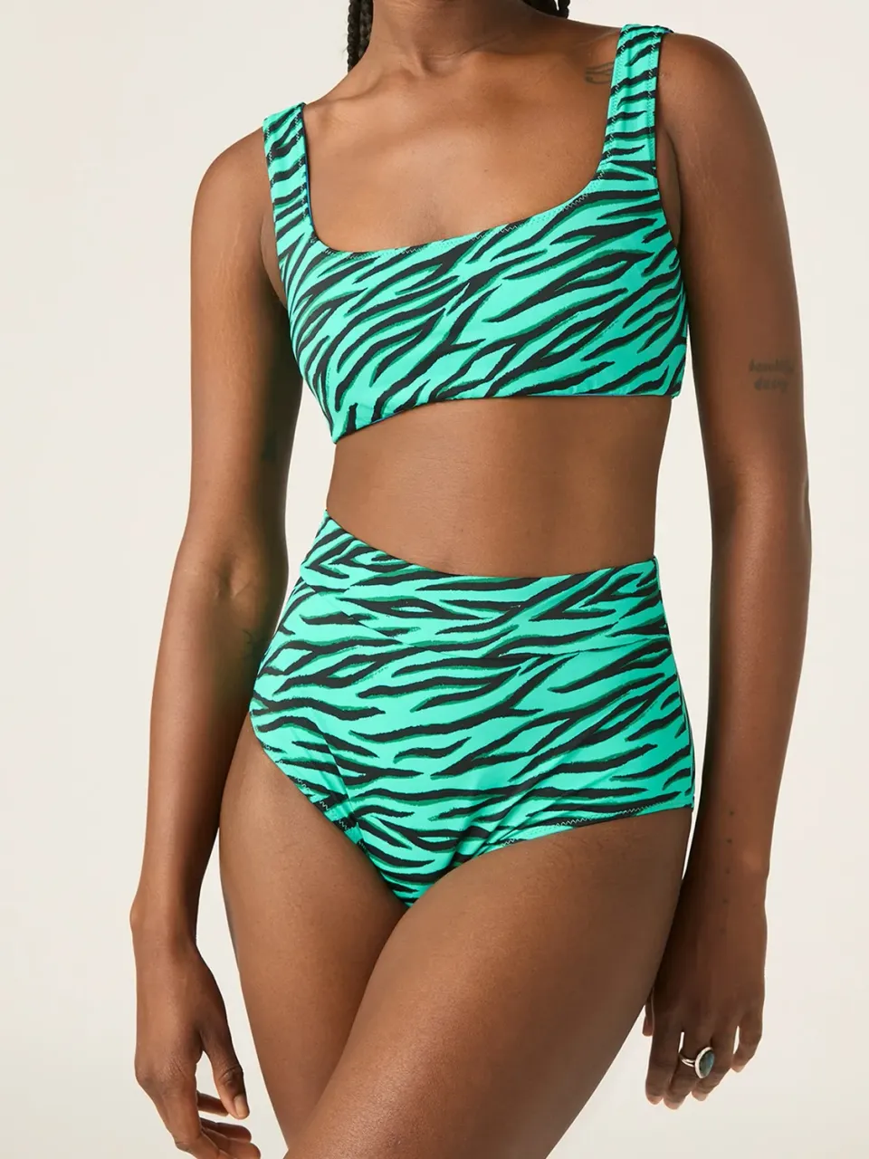 Modibodi réversible crop top haut de maillot
