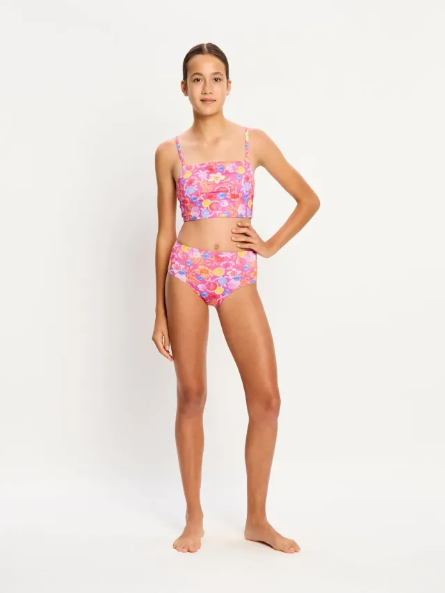 Modibodi Marine Dream Teen Swimwear Hi Waist Bikini Brief culotte de bain