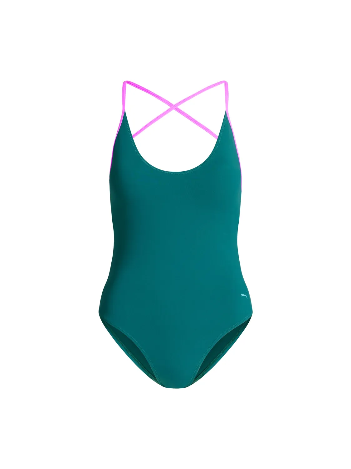 Puma x Modibodi Deep Plunge One Piece maillot Emerald Ice Super