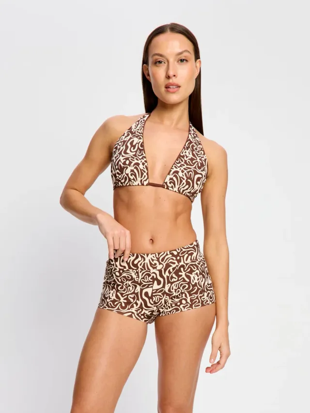 Modibodi Swimwear Top Short maillot Sea Swirl