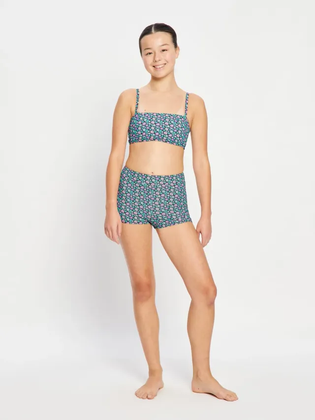 Modibodi Teen Swim Hi Waist Short bain flux fort