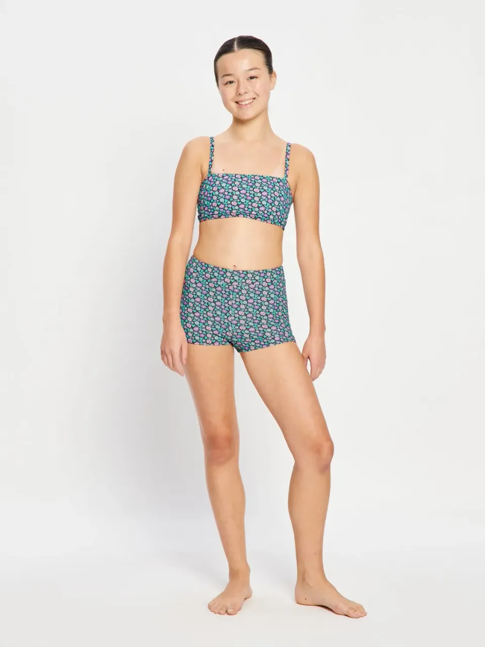 Modibodi Teen Swim Hi Waist Short bain flux fort