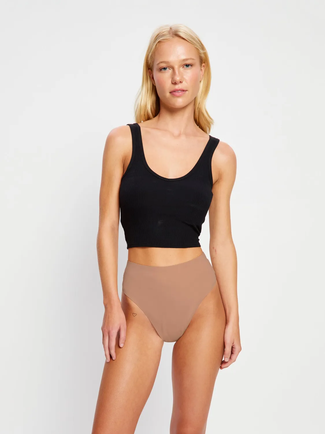 Modibodi Seamfree culotte taille haute marron sans couture