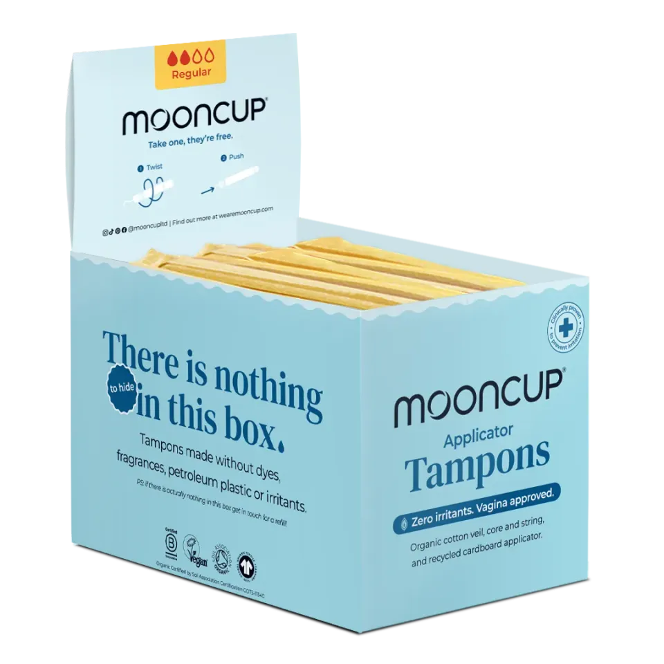 Moon Cup Eco-Applicator boîte présentoir de tampons
