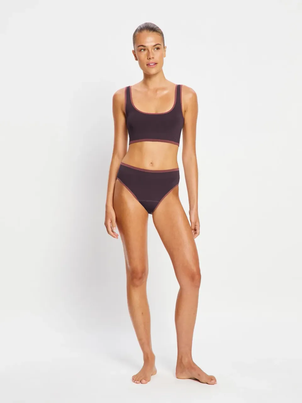 Modibodi Puma X Modibodi Seamless Hi-Leg Cheeky Brief Light
