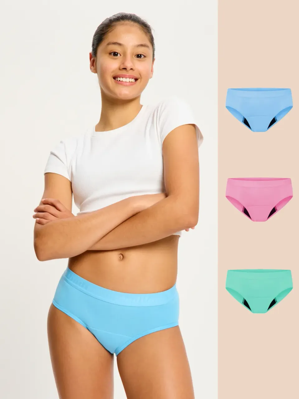 Modibodi Teen Hipster Boyleg culotte menstruelle absorption modérée