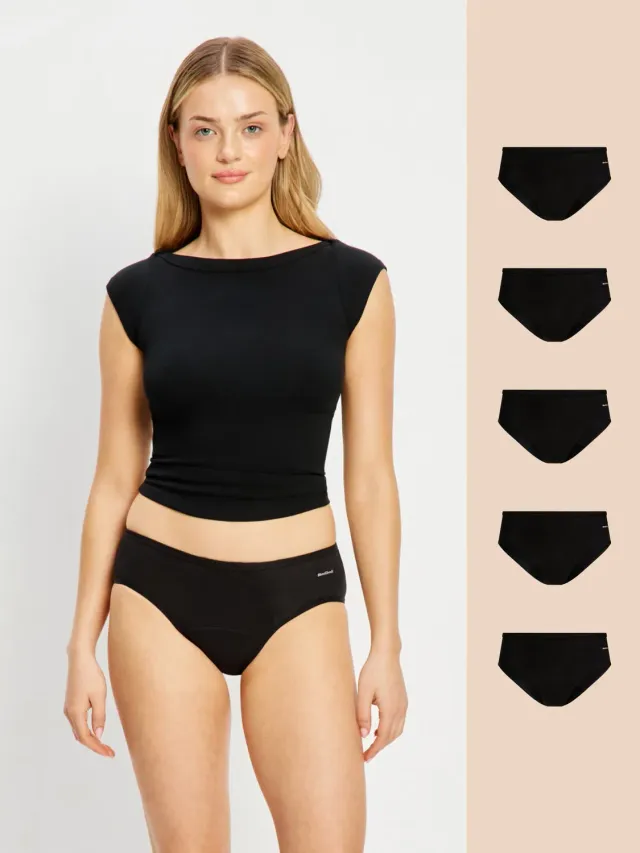 Modibodi Basic Mid-Rise Brief culotte menstruelle